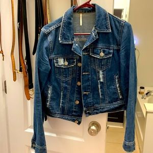 Free people Jean jacket size 4